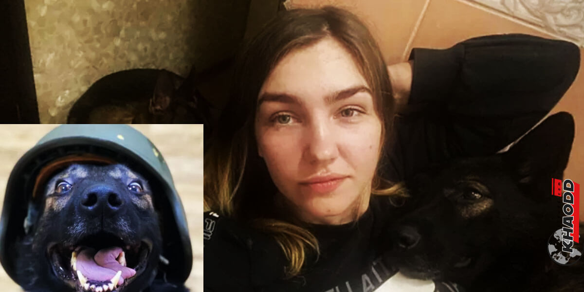ข่าวต่างประเทศ เศร้า! สาวยูเครนตัดพ้อ ตัวเองต้องพาสุนัข 4 ตัว ไปหลบภัยในห้องน้ำ