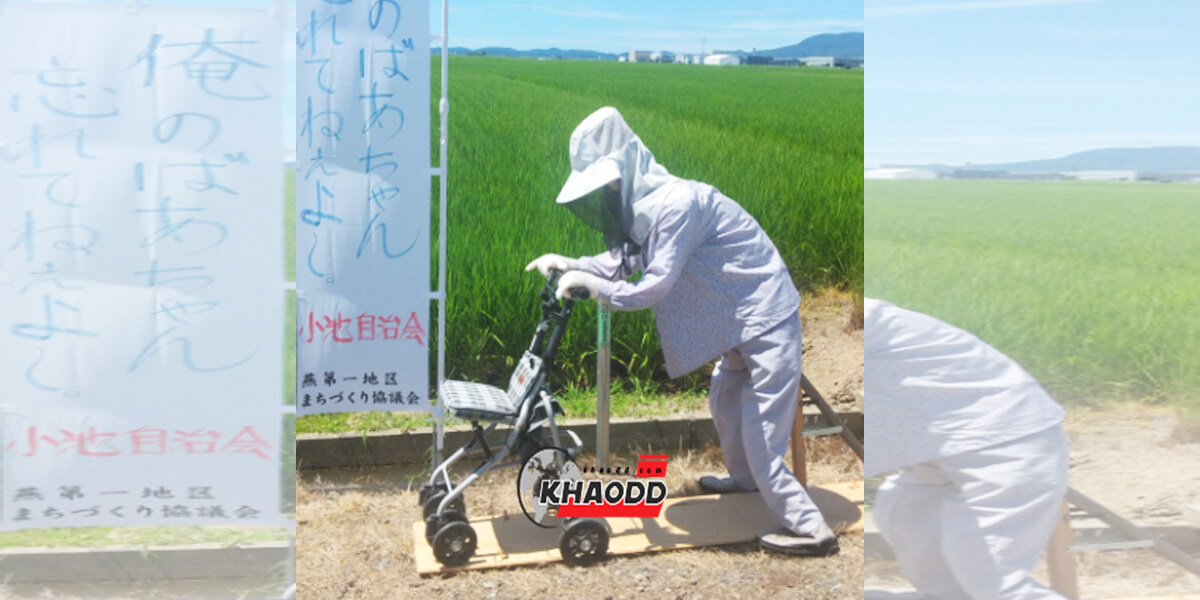ผู้ใช้บัญชีทวิตเตอร์ชื่อ @magokoro358 โพสต์ภาพระทึกหุ่นไล่กาเสมือนจริง
