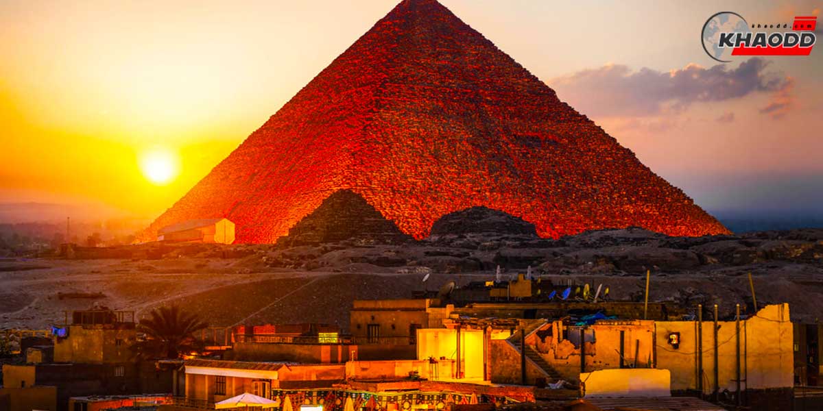 ชาวอียิปต์สร้างพีระมิด-โดยอาศัยการขนส่งหินก้อนใหญ่ผ่านแม่น้ำไนล์