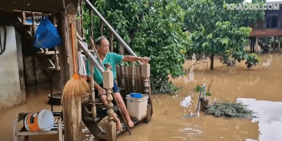 น้ำป่าหลากท่วมขัง 14 หมู่บ้านสันป่า