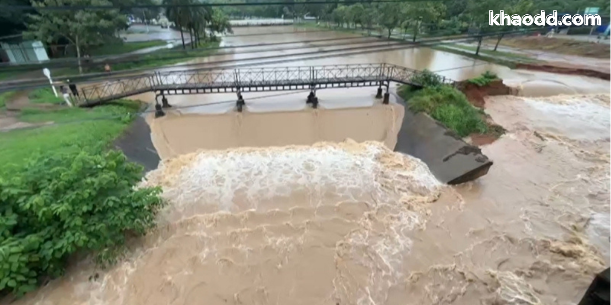 ฝนถล่มแพร่