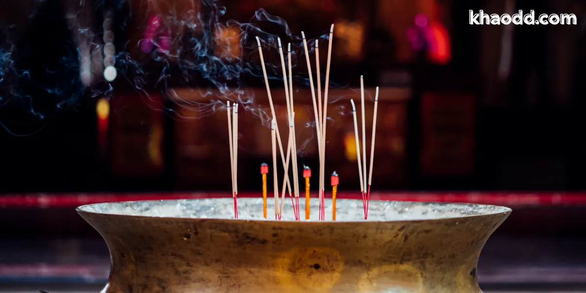 จุดธูปกลางแจ้ง